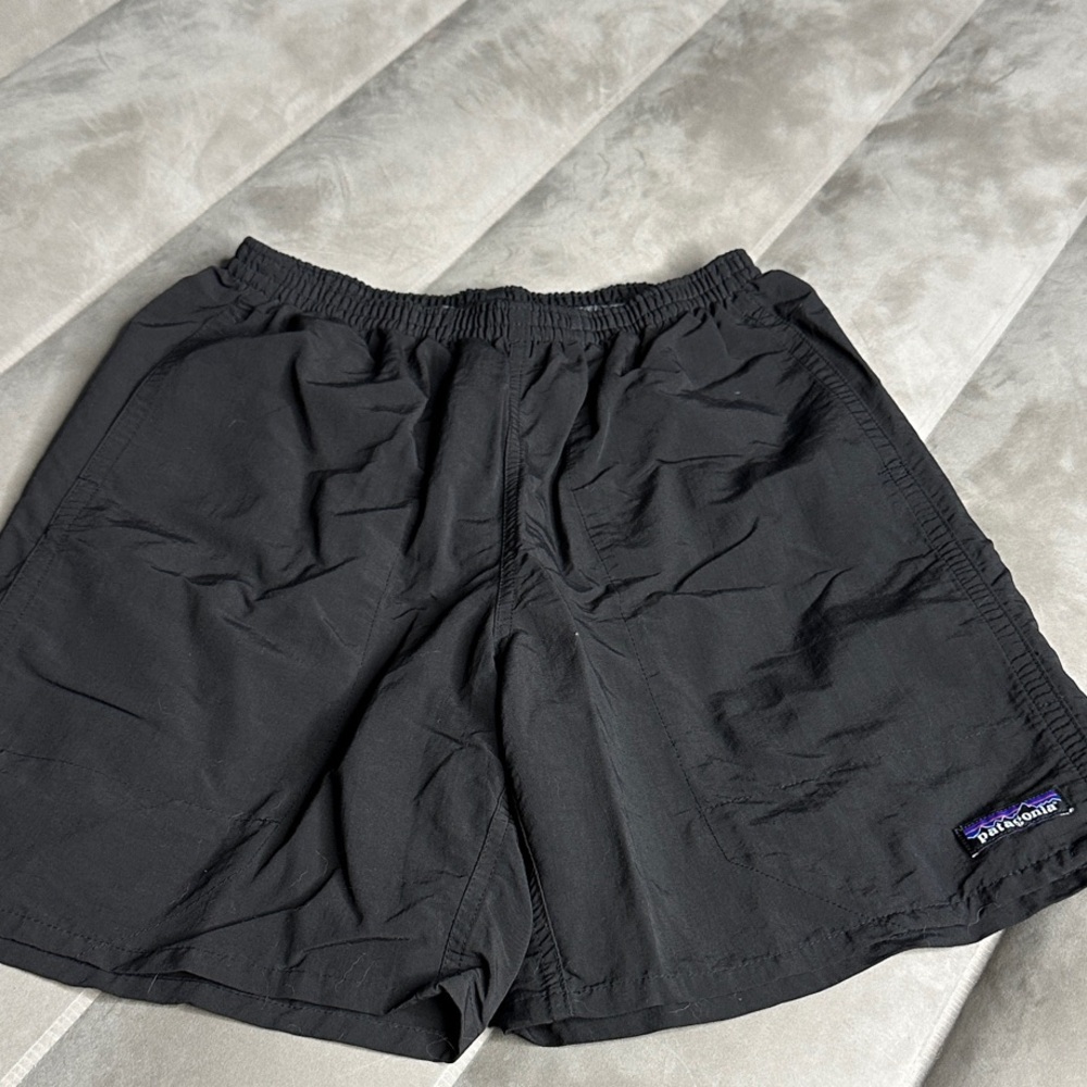 Vintage Baggy Patagonia 7” Black Athletic Men's Shorts